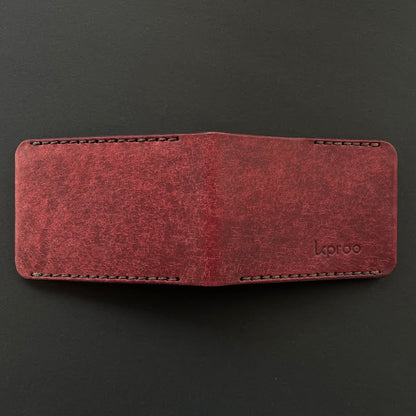 Cartera Portaplacas BASIC Policía Nacional | Edición Mosto Hilo Gris | Cuero Cosido a Mano – KPROO