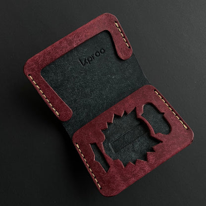 Cartera portaplacas policial personalizable el hueco para placa de Policia Nacional Guardia Civil y Policias locales Piel italiana cosida a mano