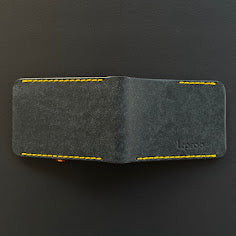 Cartera Portaplacas BASIC Policía Nacional | Edición Navy Hilo Mostaza | Cuero Cosido a Mano – KPROO