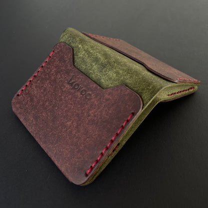 Cartera Portaplacas FORTIS Policía Local | Edición Negra Hilo Negro | Cuero Cosido a Mano – KPROO