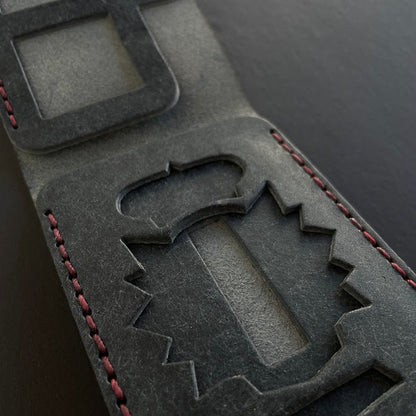 Cartera portaplacas policial personalizable el hueco para placa de Policia Nacional Guardia Civil y Policias locales Piel italiana cosida a mano