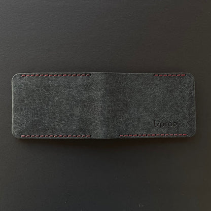 Cartera Portaplacas BASIC Policía Nacional | Edición Azul M Hilo Granate | Cuero Cosido a Mano – KPROO