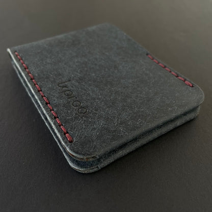 Cartera Portaplacas BASIC Policía Nacional | Edición Azul M Hilo Granate | Cuero Cosido a Mano – KPROO