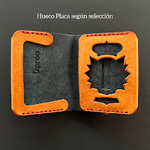 Cartera Portaplacas FORTIS | Edición Alicante | Todas las Corporaciones | Cuero Cosido a Mano – KPROO