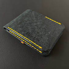 Cartera Portaplacas BASIC Policía Nacional | Edición Navy Hilo Mostaza | Cuero Cosido a Mano – KPROO