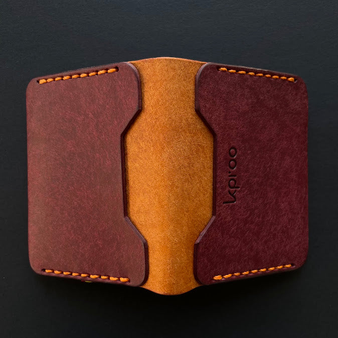 Cartera Portaplacas FORTIS | Edición MÁLAGA | Cuero Cosido a Mano – KPROO | CNP · GC · PL