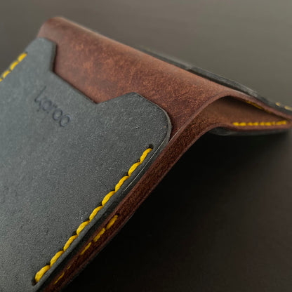 Cartera Portaplacas FORTIS | Edición SEVILLA | Cuero Cosido a Mano – KPROO | CNP · GC · PL