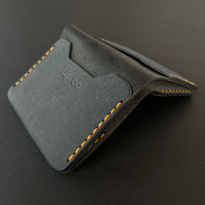 Cartera Portaplacas FORTIS | Edición BARCELONA | Cuero Cosido a Mano – KPROO | CNP · GC · PL