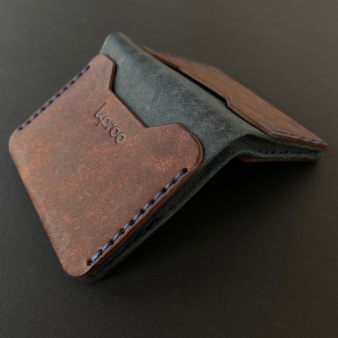 Cartera Portaplacas FORTIS | Edición CANTABRIA | Cuero Cosido a Mano – KPROO | CNP · GC · PL