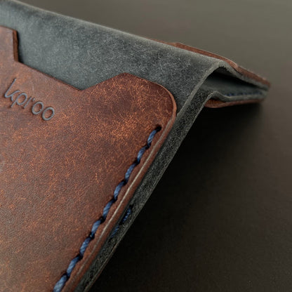 Cartera Portaplacas FORTIS | Edición CANTABRIA | Cuero Cosido a Mano – KPROO | CNP · GC · PL